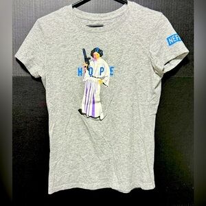 🪅Neff Gray Heather Star Wars Princess Leia Hope T-Shirt